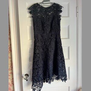 Eliza J Navy Lace Cocktail Dress, Size 8